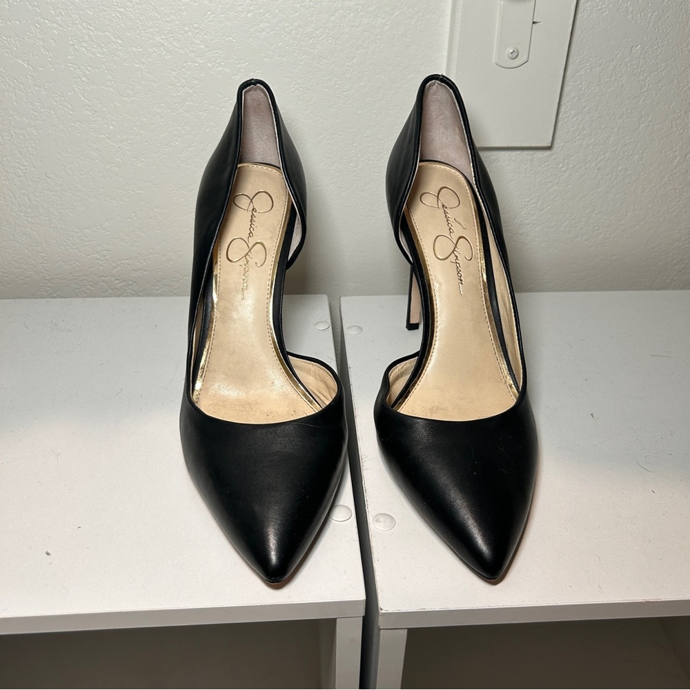 Jessica Simpson Black Stiletto Heels